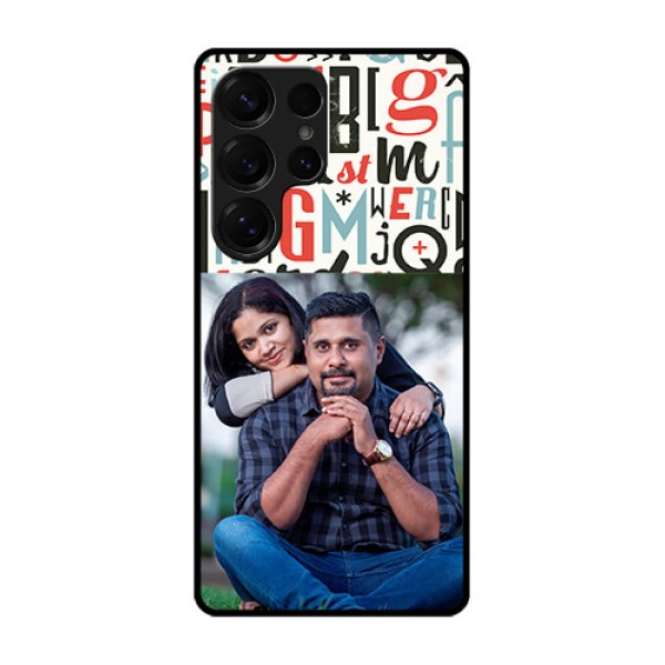 Galaxy S25 Ultra 5G Custom Glass Phone CaseAlphabet Design