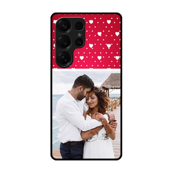 Galaxy S25 Ultra 5G Custom Glass Phone CaseHearts Mobile Case Design Galaxy S25 Ultra 5G Custom Glass Phone CaseHearts Mobile Case Design