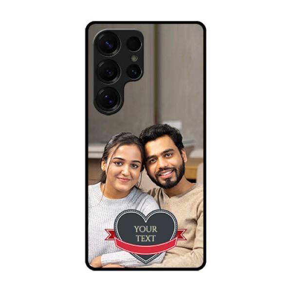 Galaxy S25 Ultra 5G Custom Glass Phone CaseJust Married Couple Design Galaxy S25 Ultra 5G Custom Glass Phone CaseJust Married Couple Design