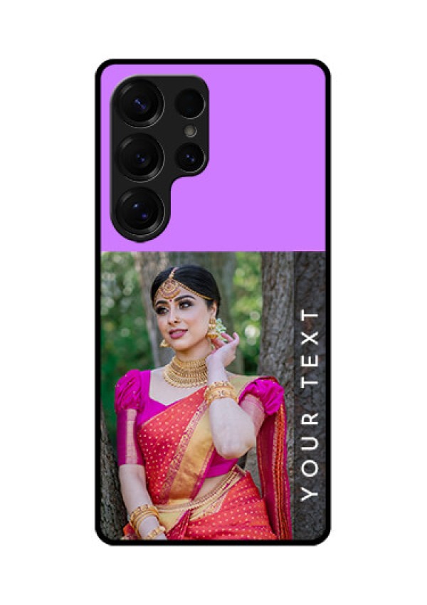 Galaxy S25 Ultra 5G Custom Glass Phone CaseBirthday Icons Design