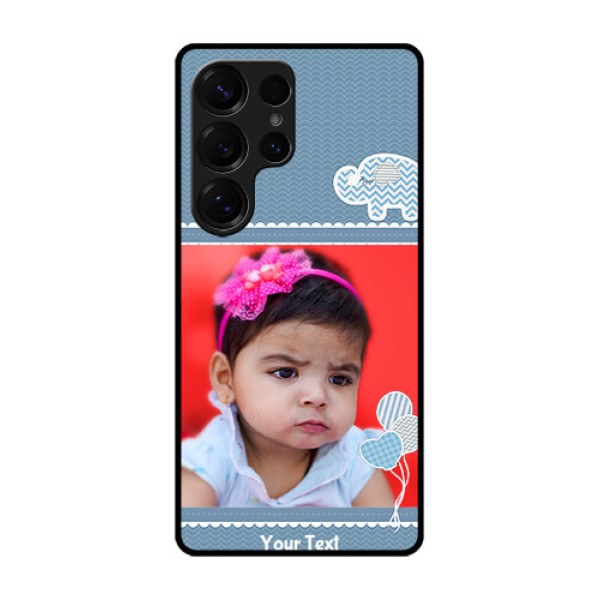 Galaxy S25 Ultra 5G Custom Glass Phone CaseWith Kids Pattern Design Galaxy S25 Ultra 5G Custom Glass Phone CaseWith Kids Pattern Design