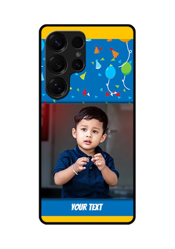 Galaxy S25 Ultra 5G Custom Glass Phone CaseBirthday Wishes Design