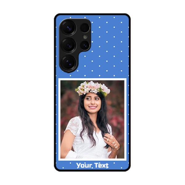 Galaxy S25 Ultra 5G Custom Glass Phone CasePolka Dots Design