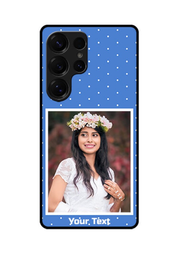 Galaxy S25 Ultra 5G Custom Glass Phone CasePolka Dots Design
