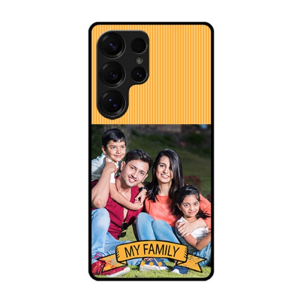 Galaxy S25 Ultra 5G Custom Glass Phone CaseMy Family Design