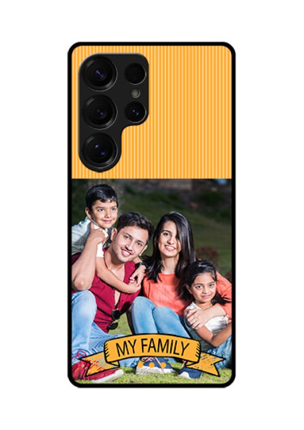 Galaxy S25 Ultra 5G Custom Glass Phone CaseMy Family Design
