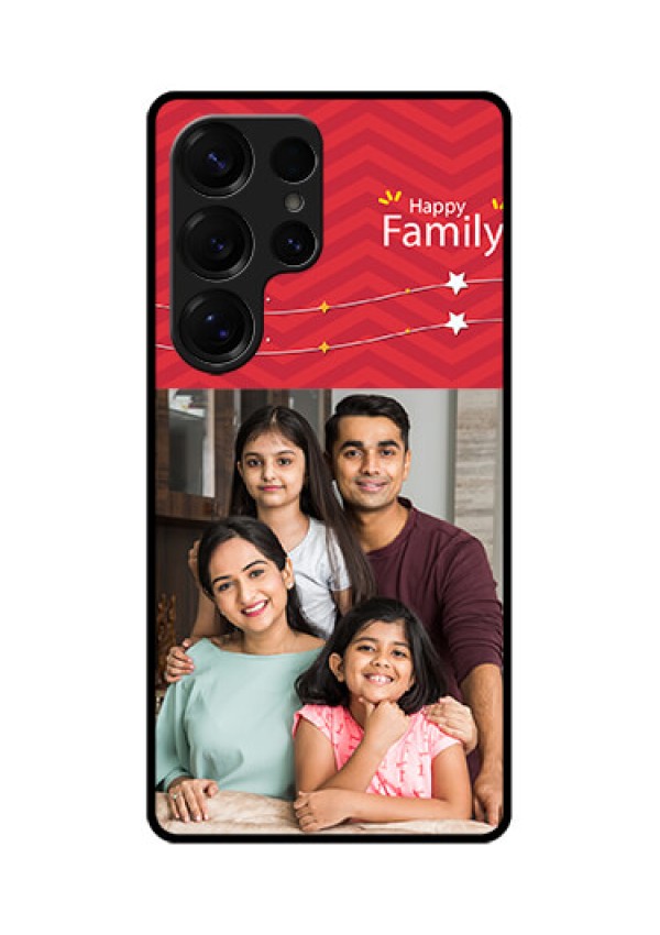 Galaxy S25 Ultra 5G Custom Glass Phone CaseHappy Family Design