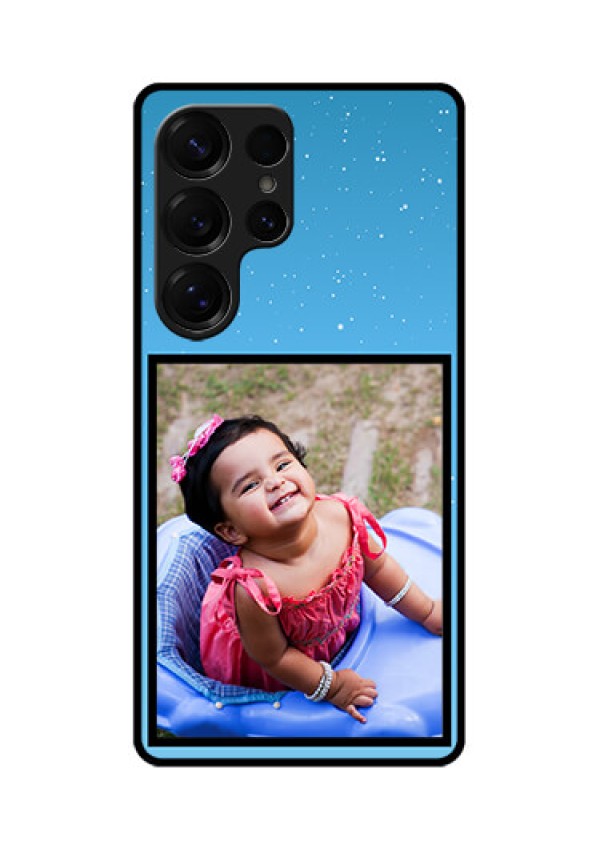 Galaxy S25 Ultra 5G Custom Glass Phone CaseWave Pattern Colorful Design