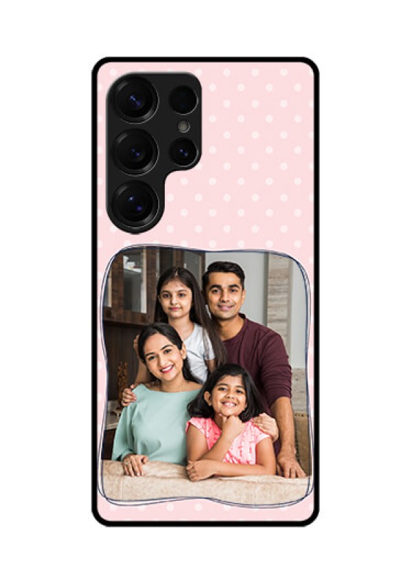 Galaxy S25 Ultra 5G Custom Glass Phone CaseFamily With Dots Design