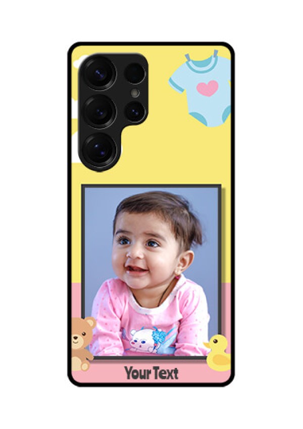 Galaxy S25 Ultra 5G Custom Glass Phone CaseKids 2 Color Design