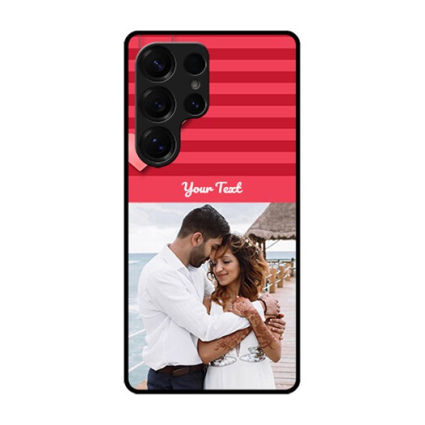 Galaxy S25 Ultra 5G Custom Glass Phone CaseValentines Day Design