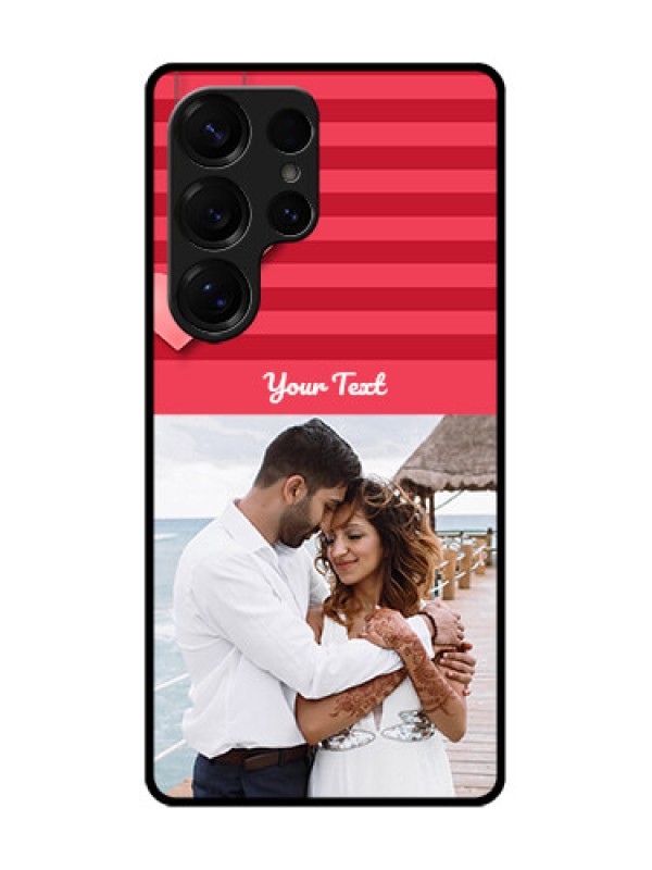 Custom Galaxy S25 Ultra 5G Custom Glass Phone CaseValentines Day Design