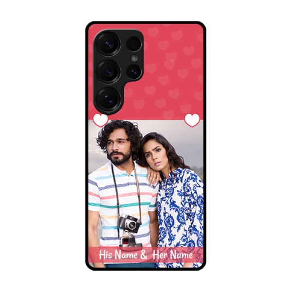 Galaxy S25 Ultra 5G Custom Glass Phone CaseSimple Love Design