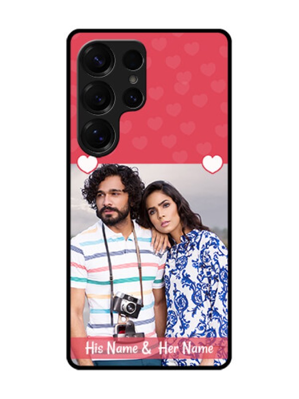 Custom Galaxy S25 Ultra 5G Custom Glass Phone CaseSimple Love Design