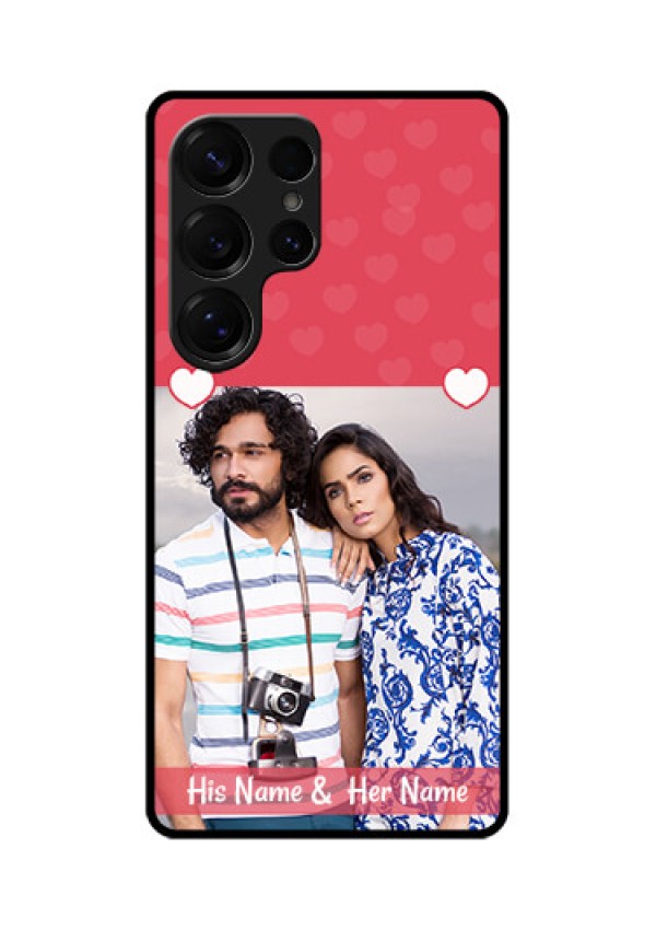 Galaxy S25 Ultra 5G Custom Glass Phone CaseSimple Love Design