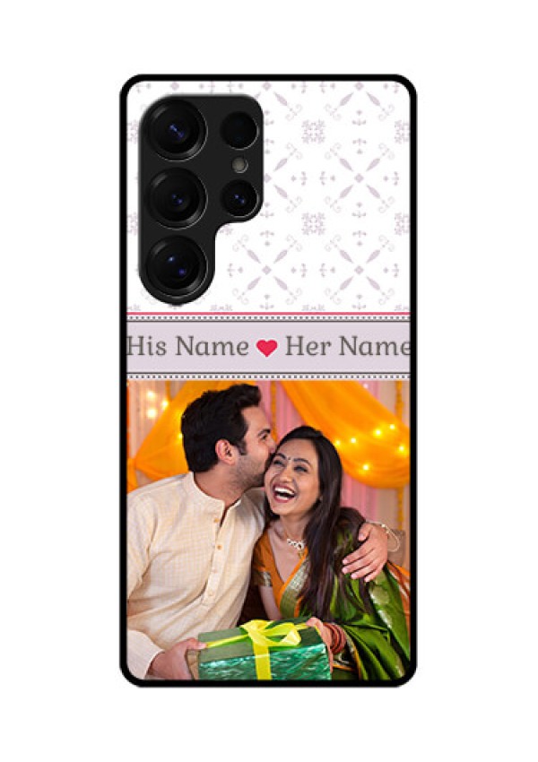 Galaxy S25 Ultra 5G Custom Glass Phone CaseWith Photo And Ethnic Design