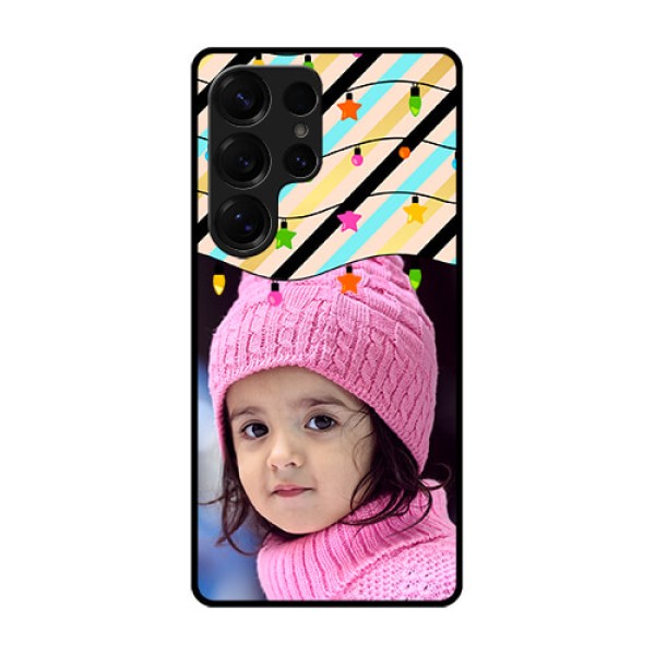 Galaxy S25 Ultra 5G Custom Glass Phone CaseLights Hanging Design