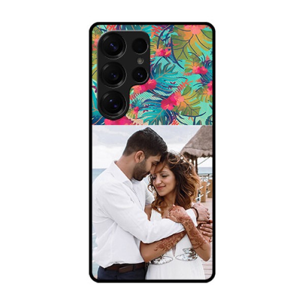 Galaxy S25 Ultra 5G Custom Glass Phone CaseWatercolor Floral Design Galaxy S25 Ultra 5G Custom Glass Phone CaseWatercolor Floral Design