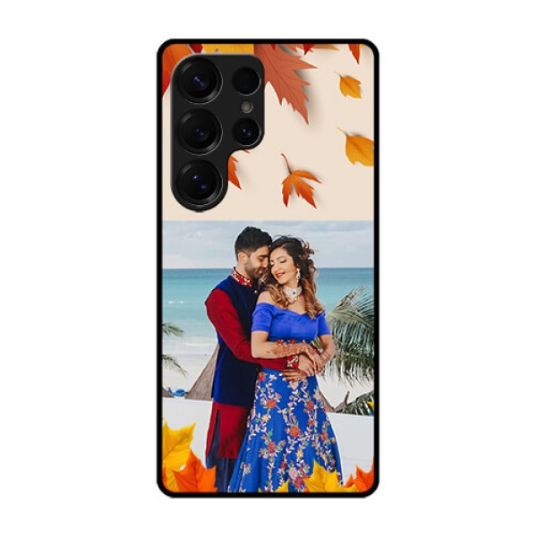 Galaxy S25 Ultra 5G Custom Glass Phone CaseAutumn Maple Leaves Design Galaxy S25 Ultra 5G Custom Glass Phone CaseAutumn Maple Leaves Design