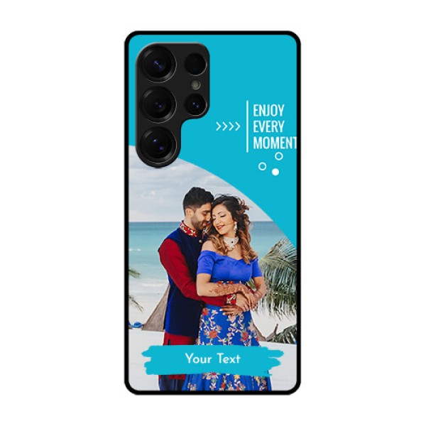Galaxy S25 Ultra 5G Custom Glass Phone CaseHappy Moment Design
