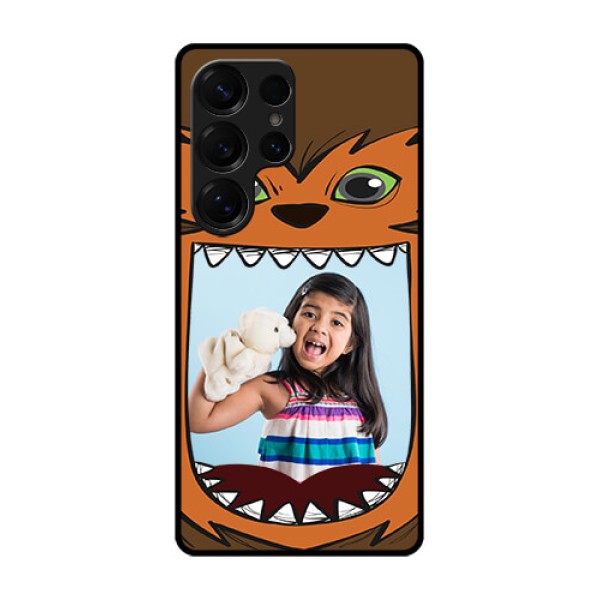Galaxy S25 Ultra 5G Custom Glass Phone CaseOwl Monster Back Case Design Galaxy S25 Ultra 5G Custom Glass Phone CaseOwl Monster Back Case Design