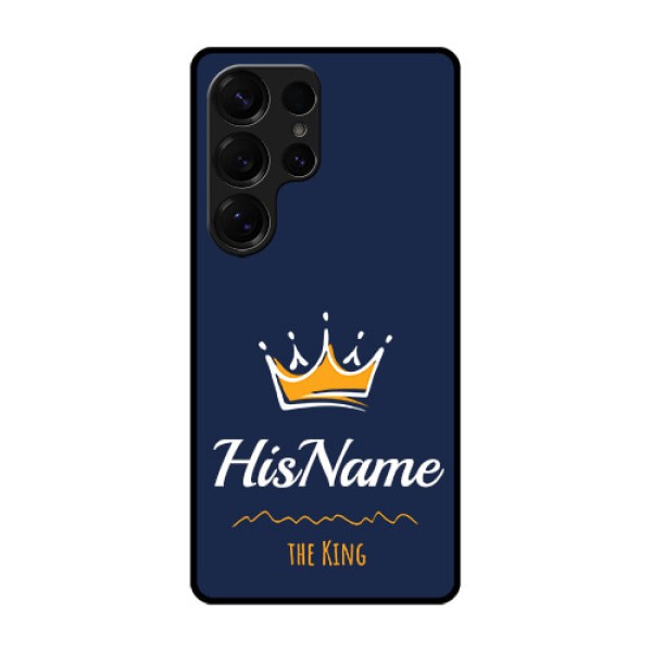 Galaxy S25 Ultra 5G Custom Glass Phone CaseKing With Name Design