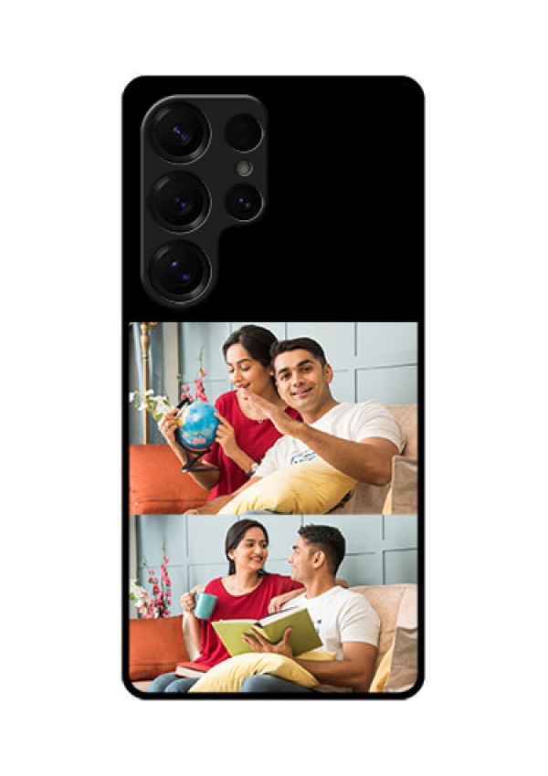 Galaxy S25 Ultra 5G Custom Glass Phone Case2 Images Design