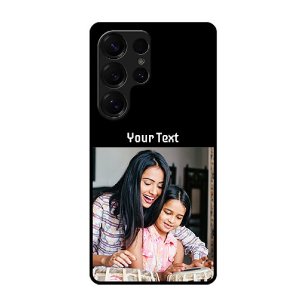 Galaxy S25 Ultra 5G Custom Glass Phone CasePhoto With Name Design