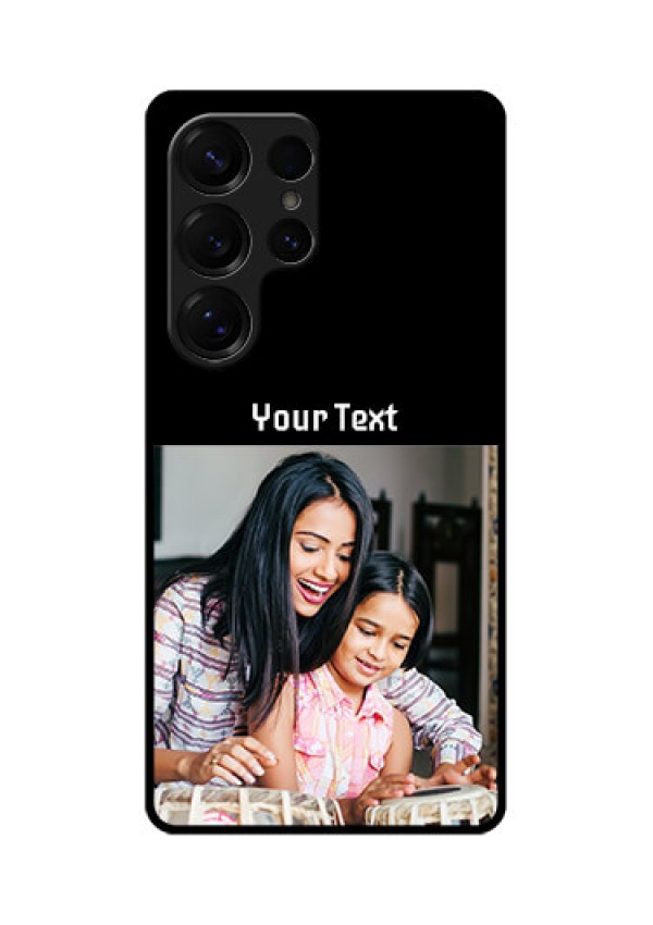 Galaxy S25 Ultra 5G Custom Glass Phone CasePhoto With Name Design