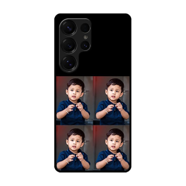 Galaxy S25 Ultra 5G Custom Glass Phone Case4 Image Holder Design