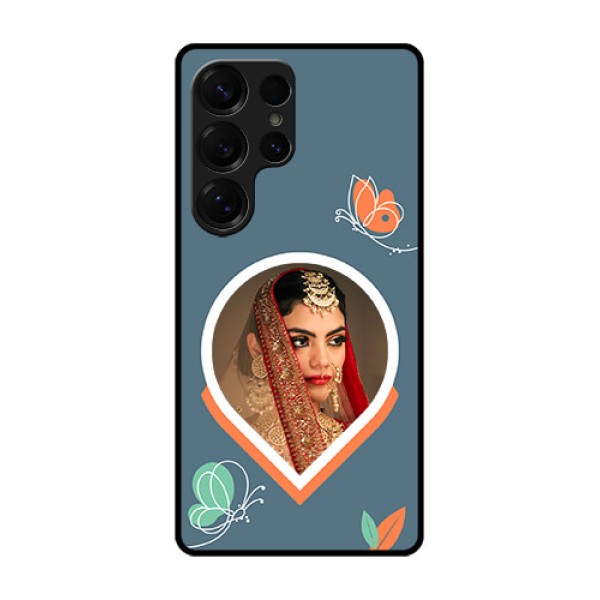 Galaxy S25 Ultra 5G Custom Glass Phone CaseDroplet Butterflies Design Galaxy S25 Ultra 5G Custom Glass Phone CaseDroplet Butterflies Design