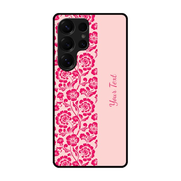 Galaxy S25 Ultra 5G Custom Glass Phone CaseAttractive Floral Pattern Design Galaxy S25 Ultra 5G Custom Glass Phone CaseAttractive Floral Pattern Design