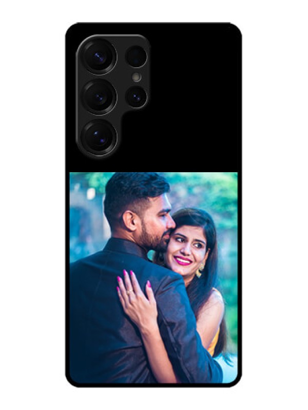 Custom Galaxy S25 Ultra 5G Custom Glass Phone Case - Upload Full Picture With Custom Color Design