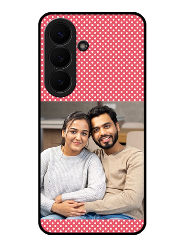 Custom Samsung Galaxy S26 5G Custom Glass Phone Case - White Dotted Design