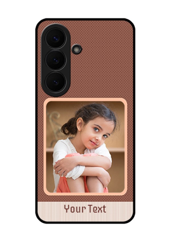Samsung Galaxy S26 5G Custom Glass Phone Case - Simple Pic Upload Design