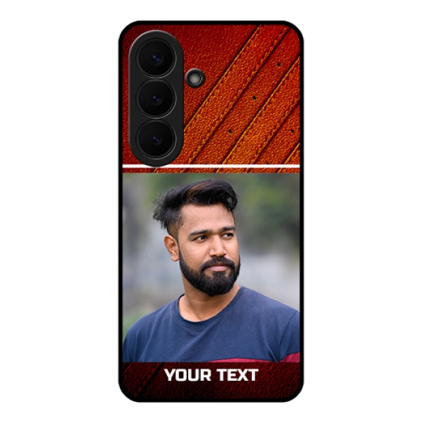 Samsung Galaxy S26 5G Custom Glass Phone Case - Leather Phone Case Design Samsung Galaxy S26 5G Custom Glass Phone Case - Leather Phone Case Design