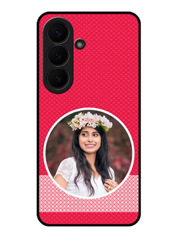 Custom Samsung Galaxy S26 5G Custom Glass Phone Case - Pink Color Pattern Design
