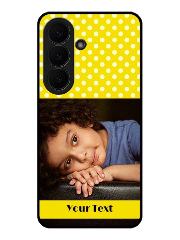 Custom Samsung Galaxy S26 5G Custom Glass Phone Case - Bright Yellow Case Design