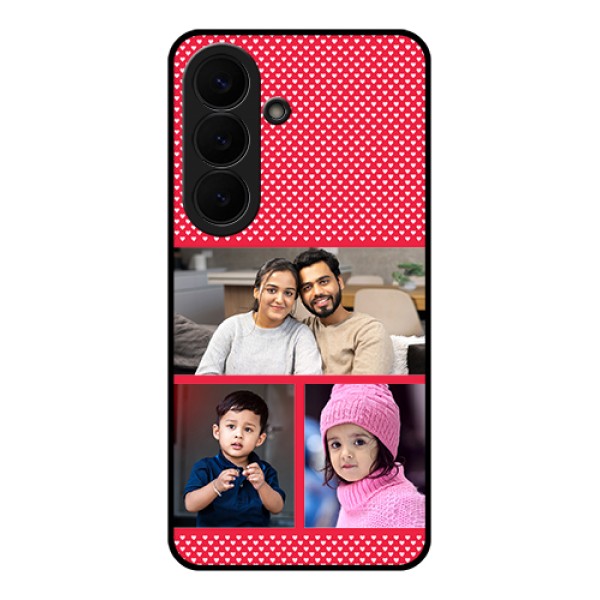 Samsung Galaxy S26 5G Custom Glass Phone Case - Bulk Photo Upload Design