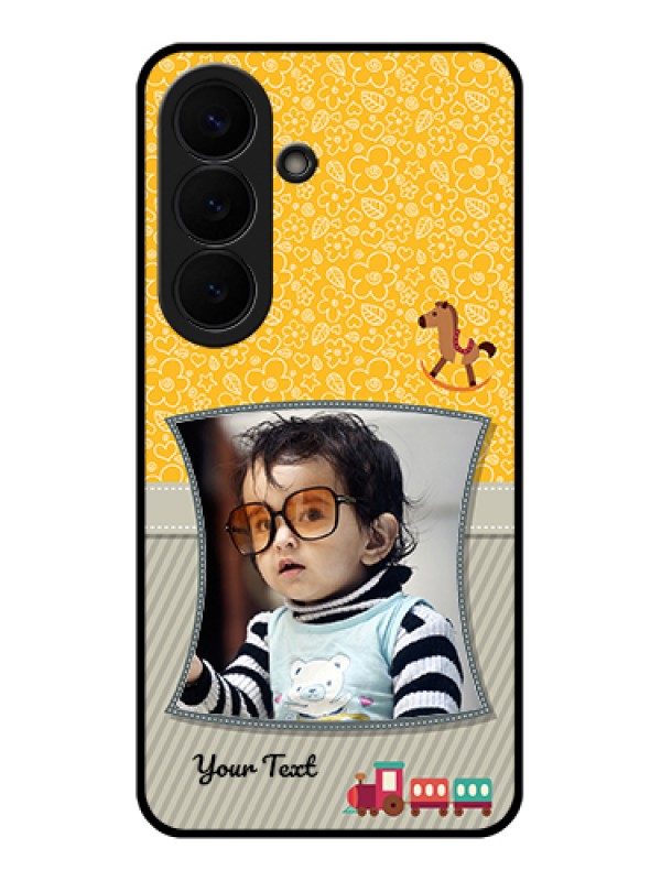 Custom Samsung Galaxy S26 5G Custom Glass Phone Case - Baby Picture Upload Design