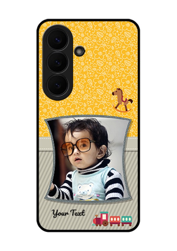 Samsung Galaxy S26 5G Custom Glass Phone Case - Baby Picture Upload Design