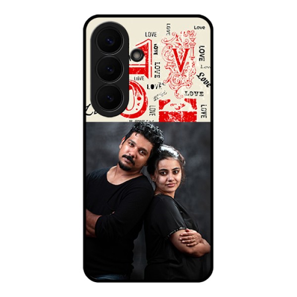 Samsung Galaxy S26 5G Custom Glass Phone Case - Trendy Love Design Case Samsung Galaxy S26 5G Custom Glass Phone Case - Trendy Love Design Case