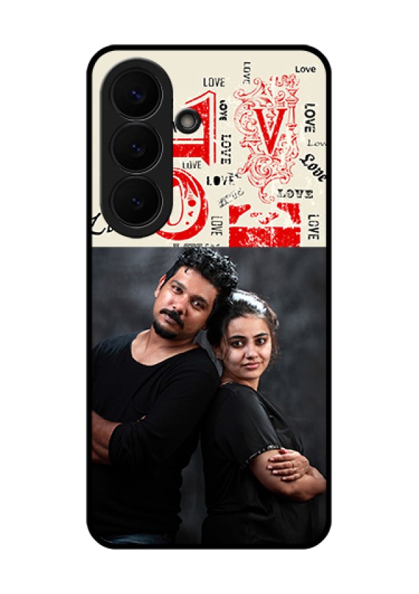 Samsung Galaxy S26 5G Custom Glass Phone Case - Trendy Love Design Case