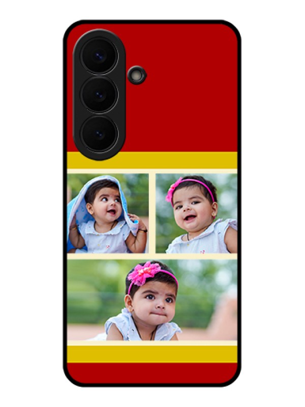 Custom Samsung Galaxy S26 5G Custom Glass Phone Case - Multiple Pic Upload Design