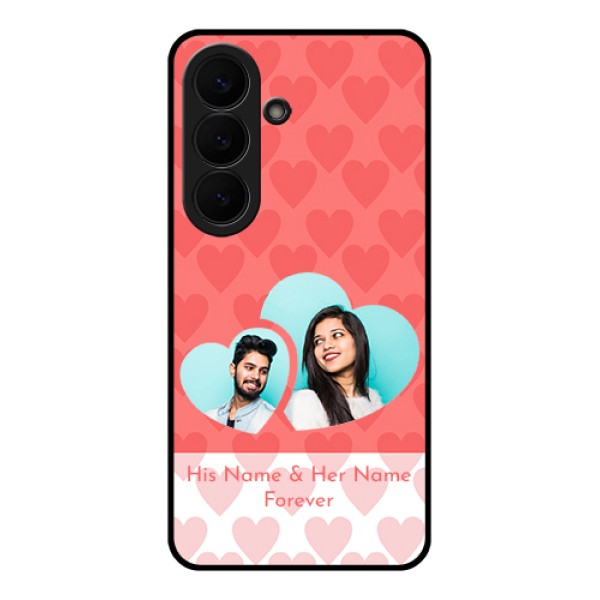 Samsung Galaxy S26 5G Custom Glass Phone Case - Couple Pic Upload Design Samsung Galaxy S26 5G Custom Glass Phone Case - Couple Pic Upload Design