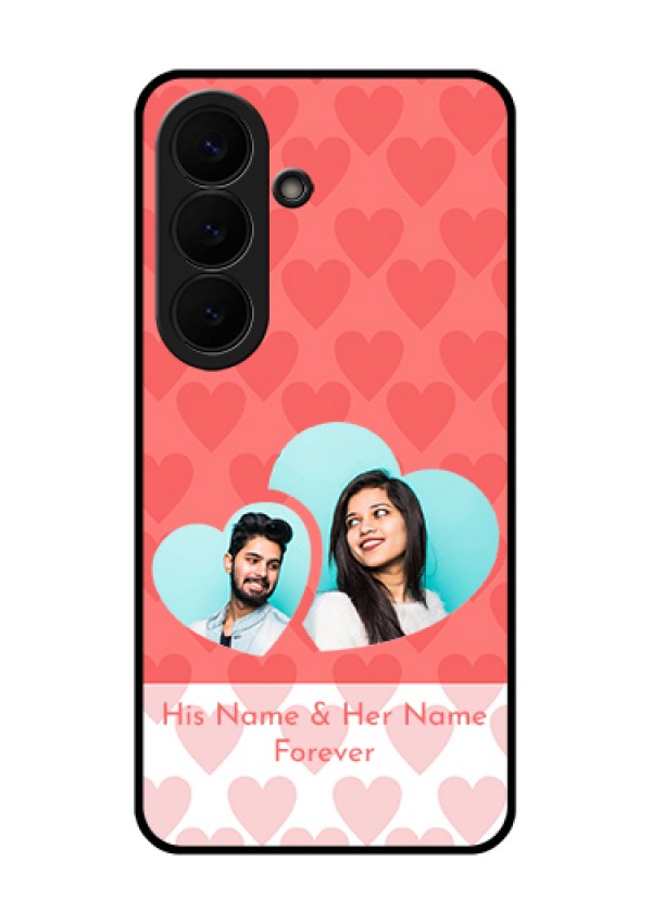 Samsung Galaxy S26 5G Custom Glass Phone Case - Couple Pic Upload Design