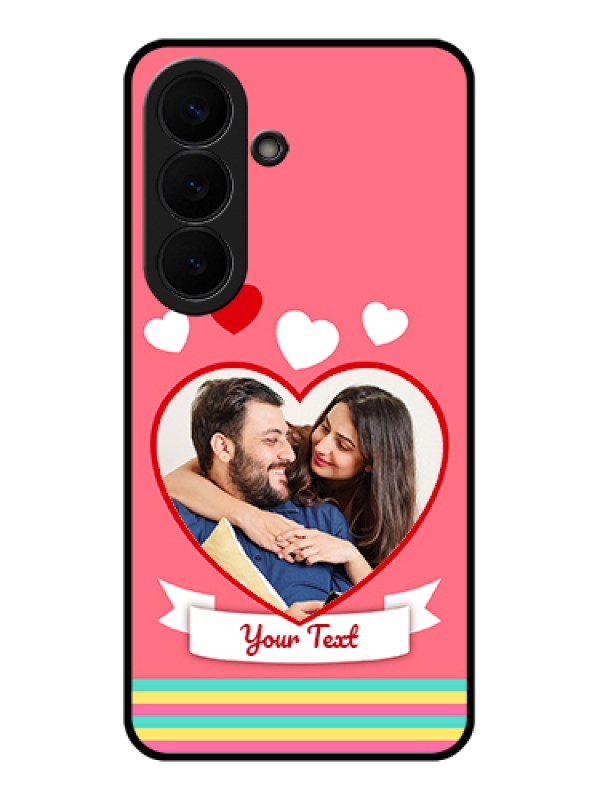 Custom Samsung Galaxy S26 5G Custom Glass Phone Case - Love Shapes Doodle Design