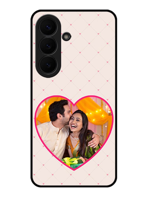 Custom Samsung Galaxy S26 5G Custom Glass Phone Case - Heart Shape Design