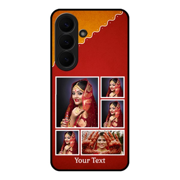Samsung Galaxy S26 5G Custom Glass Phone Case - Wedding Pic Upload Design Samsung Galaxy S26 5G Custom Glass Phone Case - Wedding Pic Upload Design