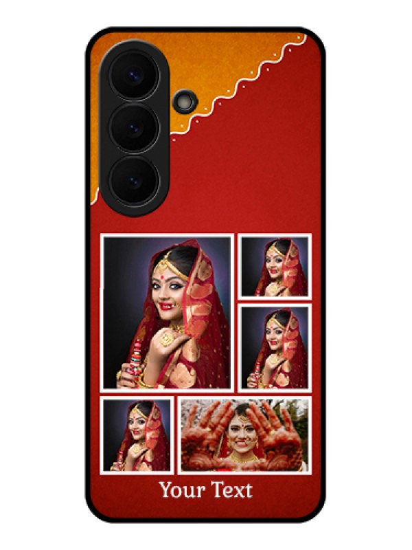 Custom Samsung Galaxy S26 5G Custom Glass Phone Case - Wedding Pic Upload Design